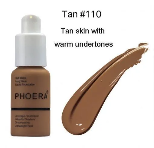 Natural shade liquid foundation cream with oil control and matte concealer finish in compact packaging