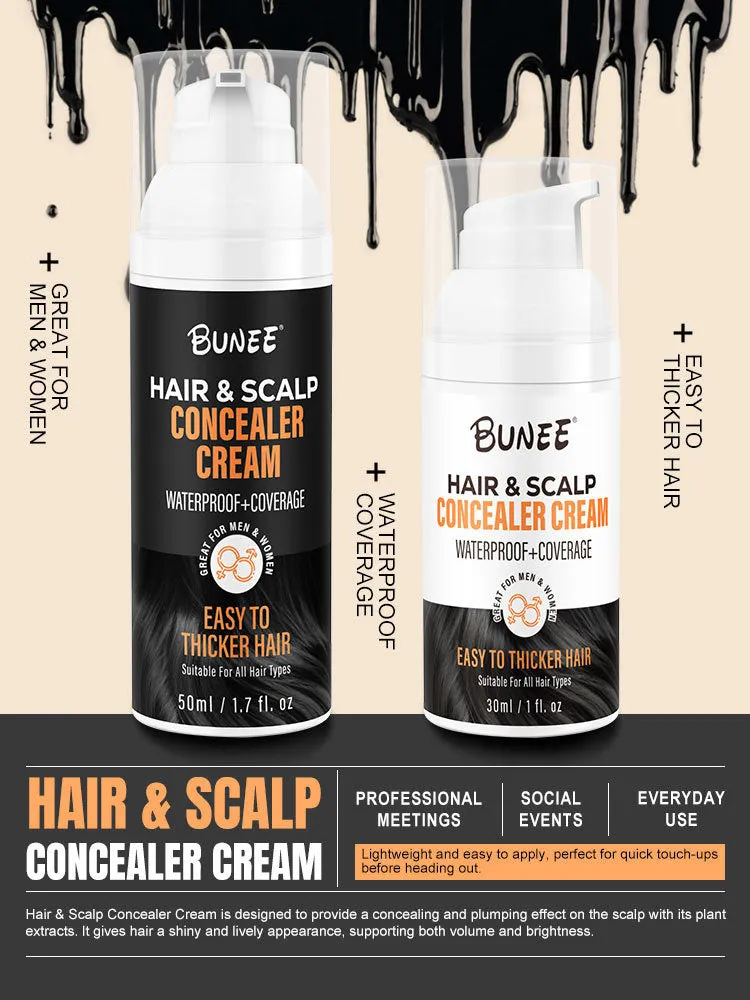 30 ml scalp concealer pomade with brush applicator for hair thinning coverage