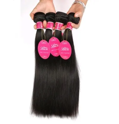 Real human hair straight wave extension in natural colour on 4x4 hair block, 8-26 inch