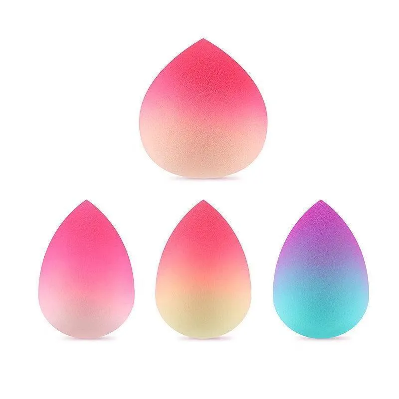 Peach Makeup Egg hydrophilic non-latex super soft air cushion sponge in gradient powder with drying rack