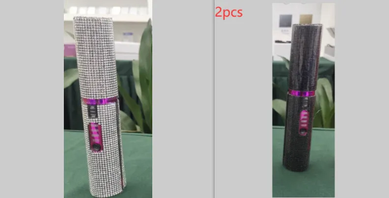 2-in-1 electric USB hair straightening brush with ceramic coating in green