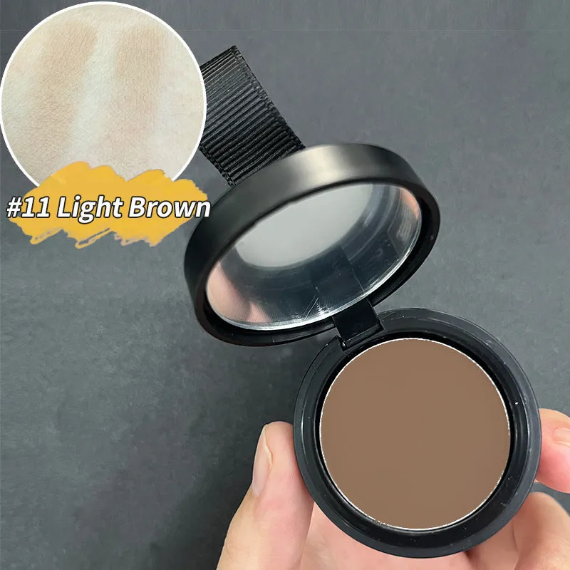 Hairline powder container for shadow repair with universal skin type application