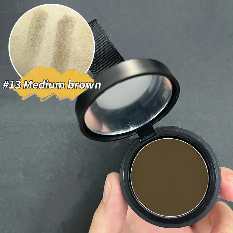 Hairline powder container for shadow repair with universal skin type application