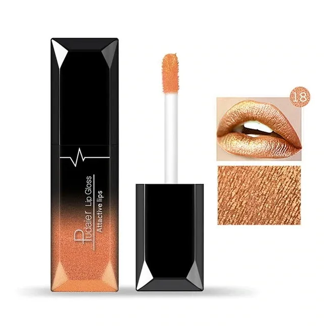 8ml matte lip gloss with 21 colour options, long-lasting waterproof finish in a tube