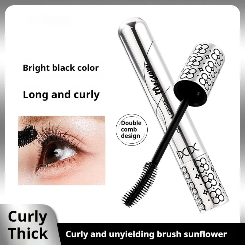 Black natural long curling mascara tube for daily lash definition