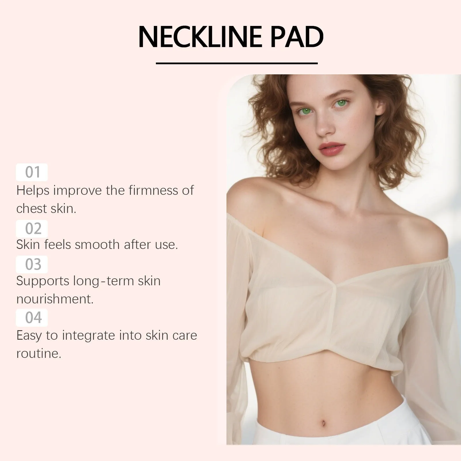 Nursing pad for chest care, 19x1.5x19cm, skin-friendly