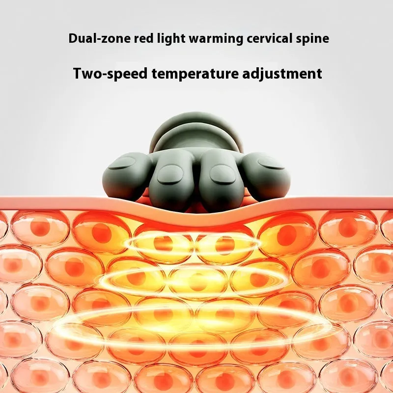 Electric neck and shoulder massager in moss green with 4D kneading and heat, cordless design