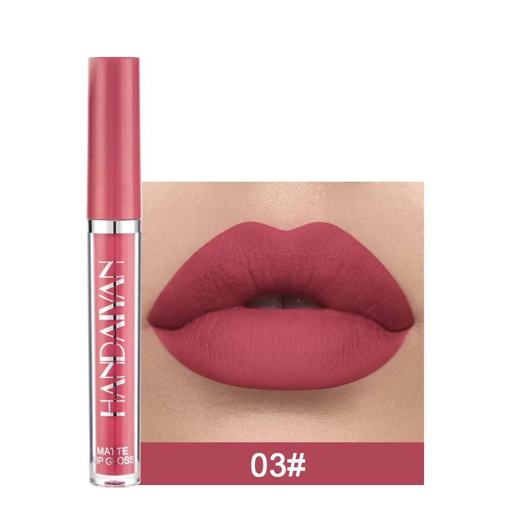 HANDAIYAN matte non-stick cup lip gloss 2.5ml non-fading liquid lipstick colour options