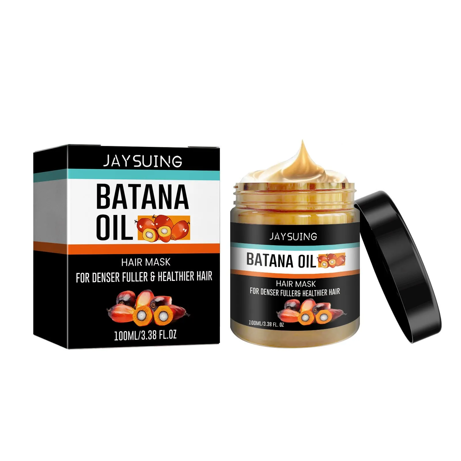 Batana Hair Mask 100ml compact pot with moisturising vitamin E and palm oil formula
