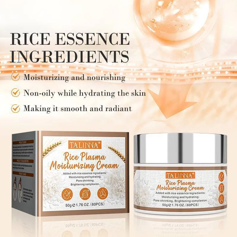 Rice Puree Moisturizing Cream with Hyaluronic Acid in a 50ml jar, three variants available