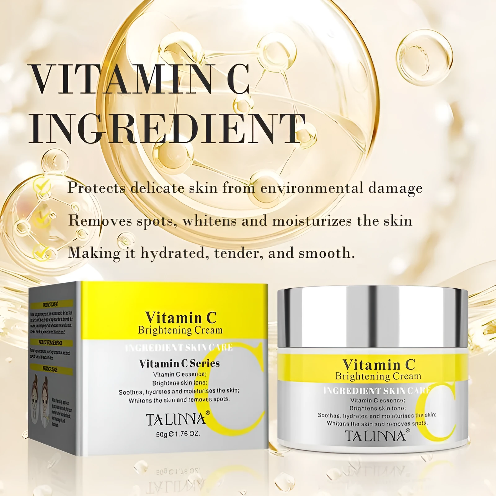 Rice Puree Moisturizing Cream with Hyaluronic Acid in a 50ml jar, three variants available