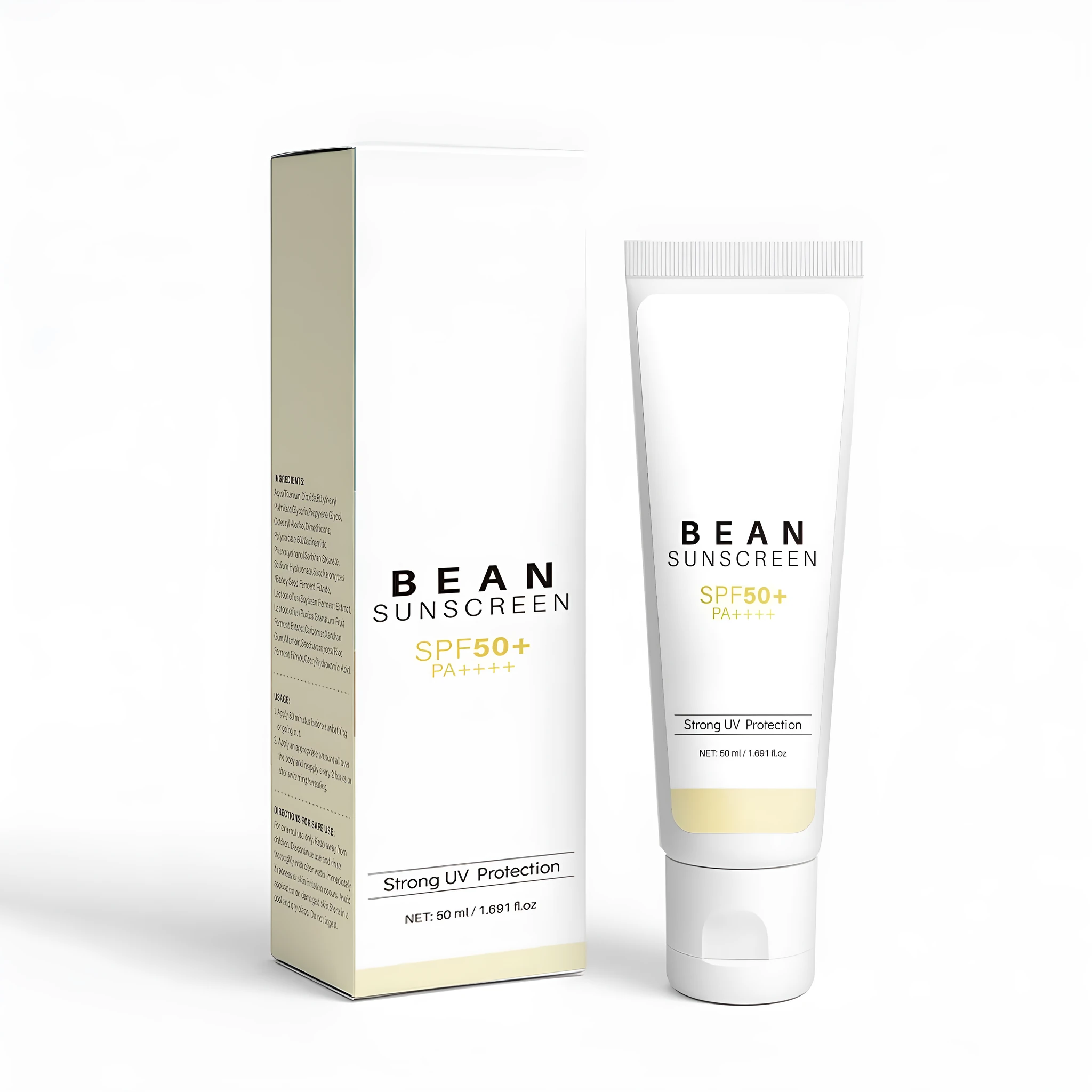 Waterproof UV protection makeup primer cream in 50ml tube with moisturising properties