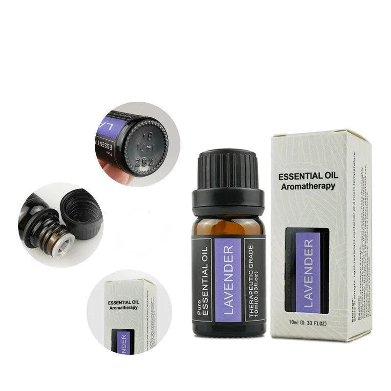 10ml essential oil bottle with single plant distilled fragrance, suitable for home car hotel use, multiple scents available