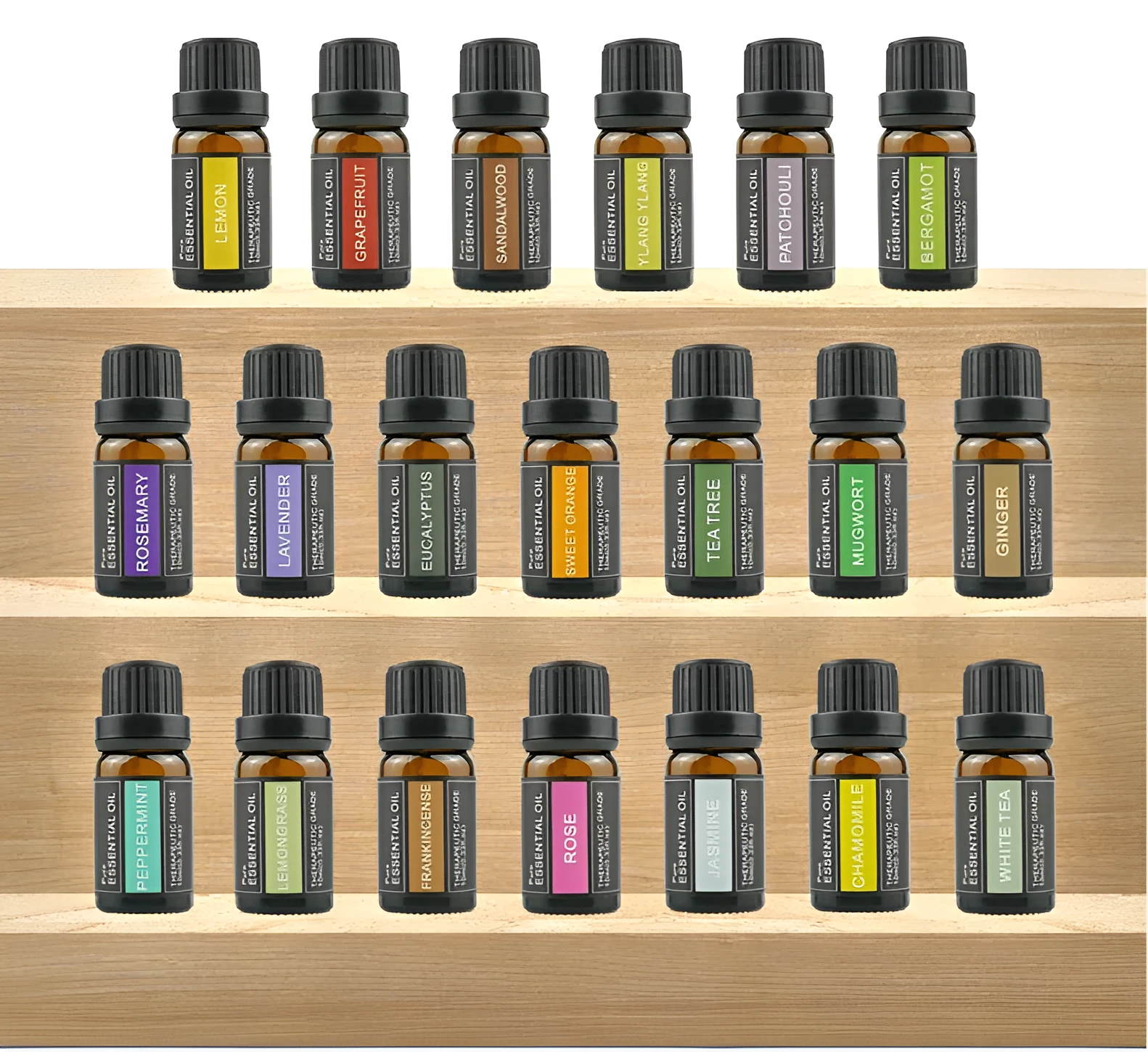10ml essential oil bottle with single plant distilled fragrance, suitable for home car hotel use, multiple scents available