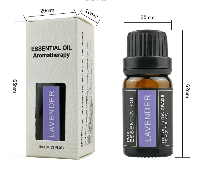 10ml essential oil bottle with single plant distilled fragrance, suitable for home car hotel use, multiple scents available