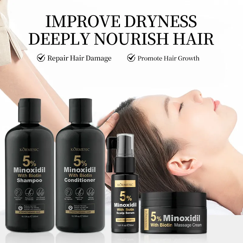 Creative Household 5 Minoxidil Shampoo 300ml bottle for thinning hair care and scalp nourishment