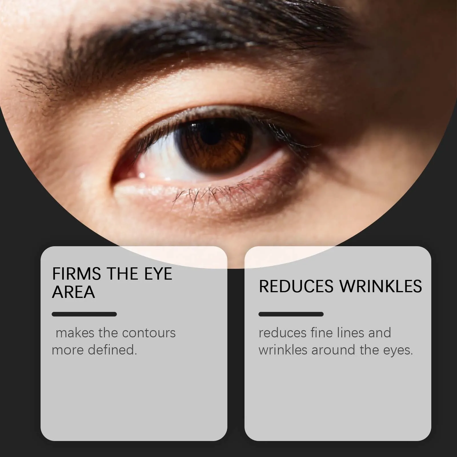 Skin moisturizing eye cream 10ml tube with vitamin C and E, product size 2x2x8.5cm