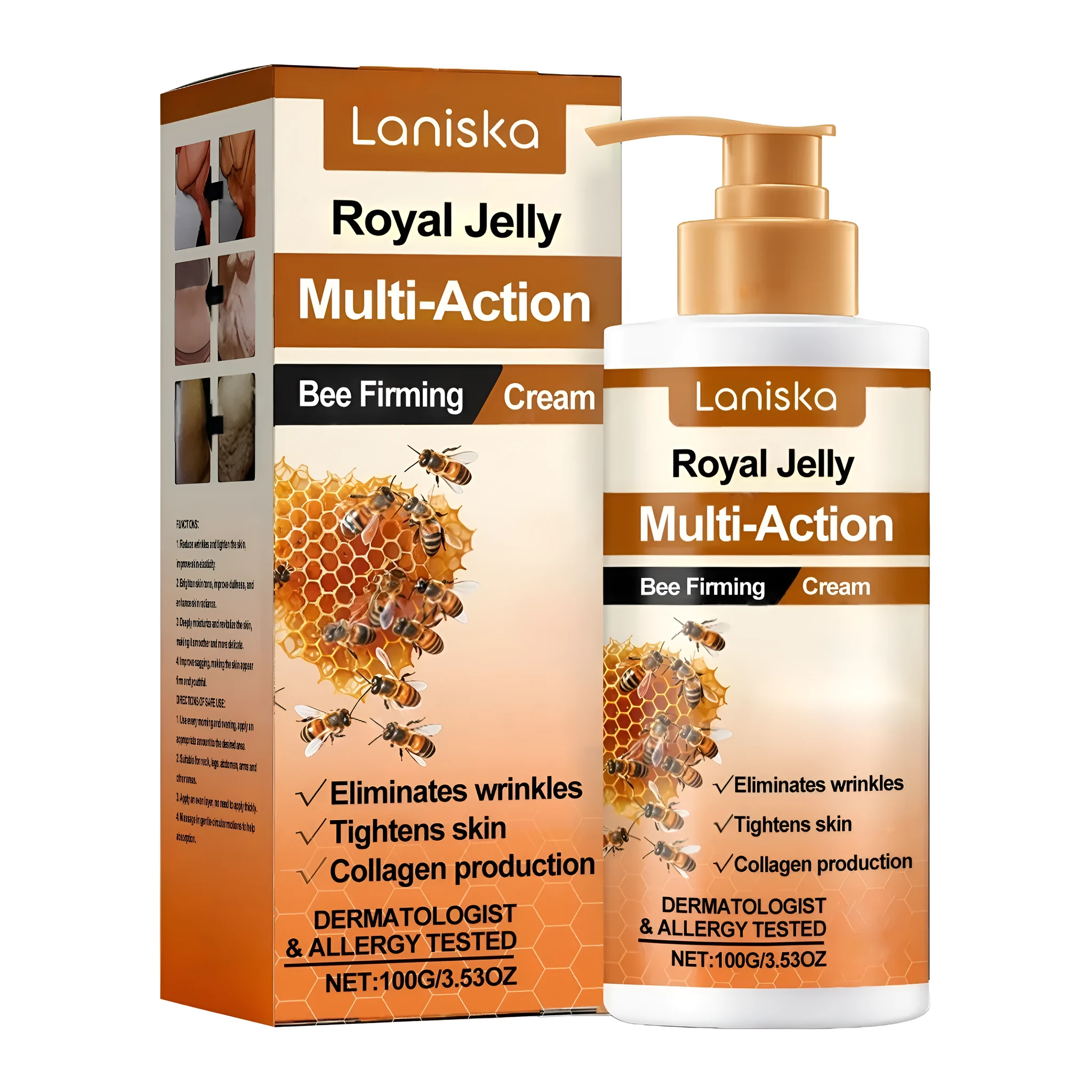 Skin Radiant Nourishing Cream 100g jar with royal jelly and honey