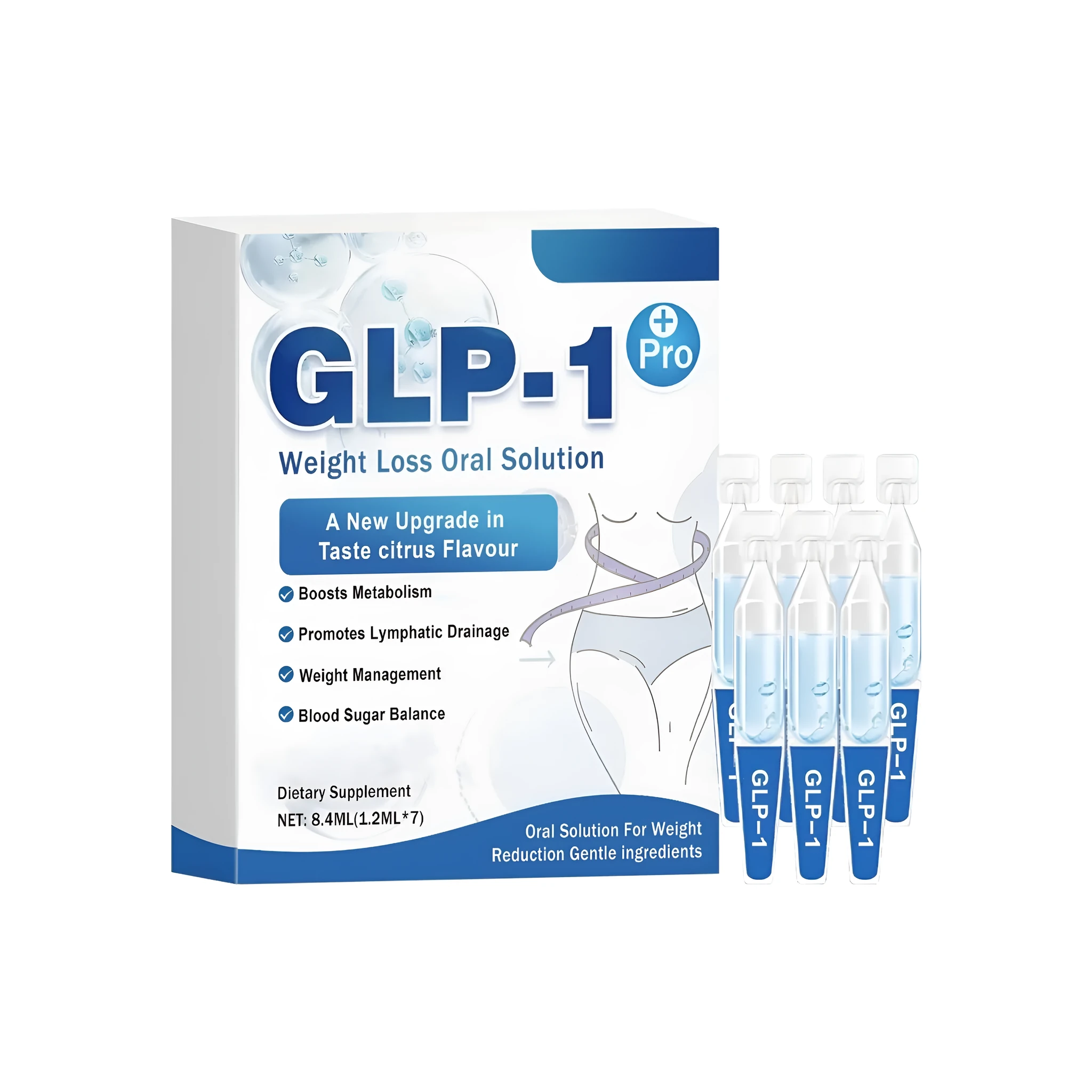 Metabolic Boosting Drops 8.4ml bottle with apple vinegar green tea and moringa leaf extracts