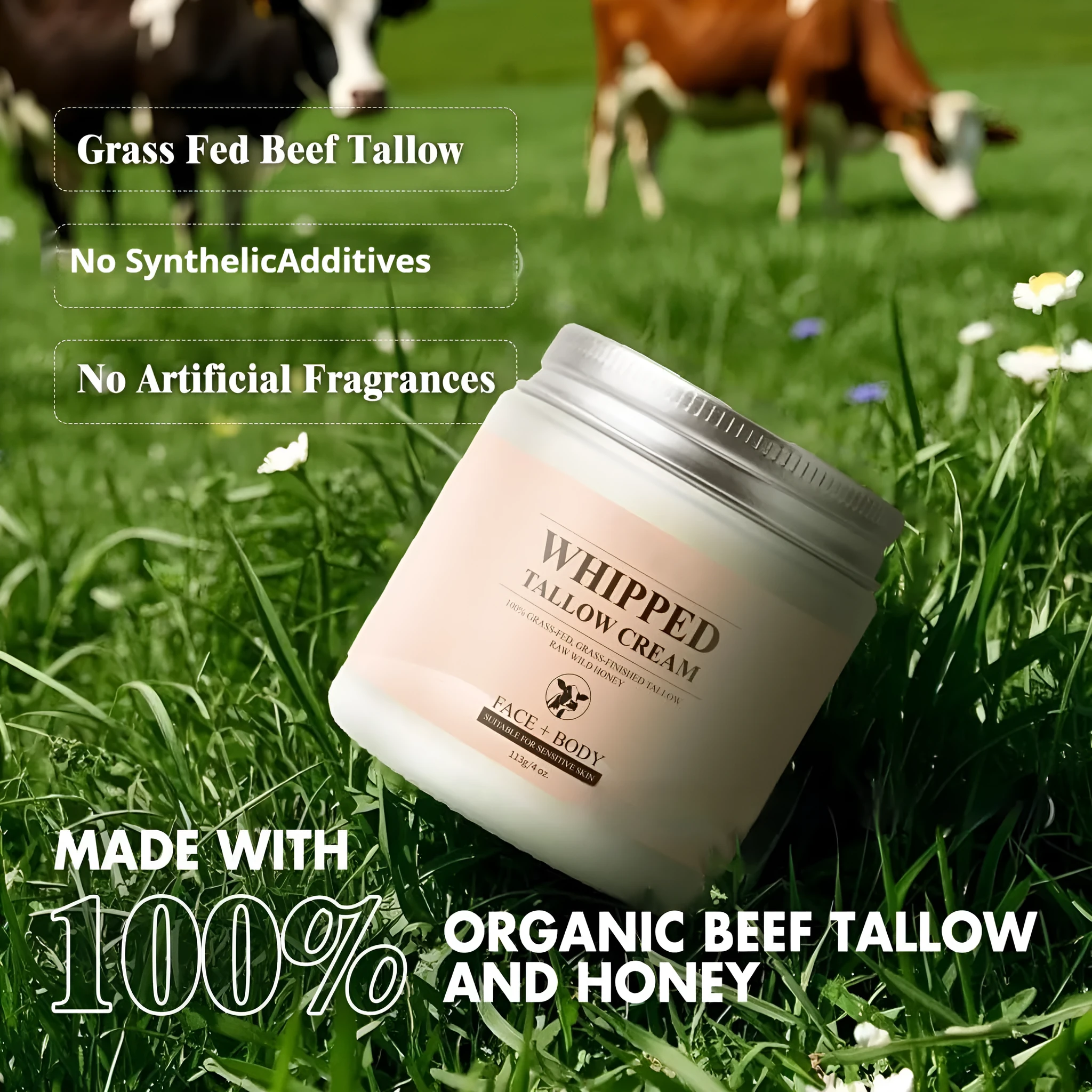 113g butter cream jar for facial moisturising suitable for all skin types