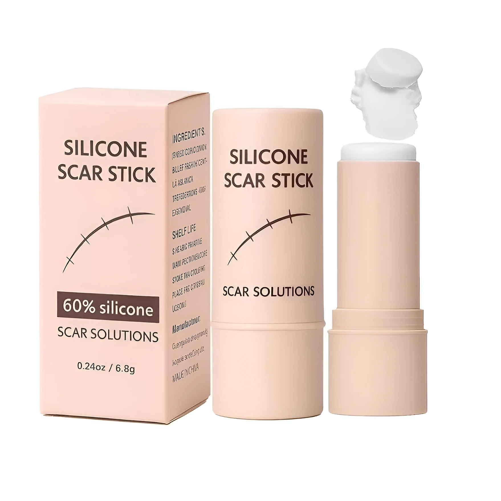 Moisturising trace care stick 6.8g for neutral skin, unisex body skin care fade stick
