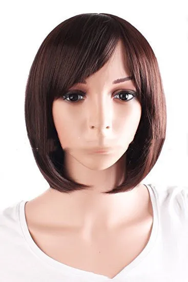 Short hair wig for women in natural colour, high-temperature fibre, realistic fashion style