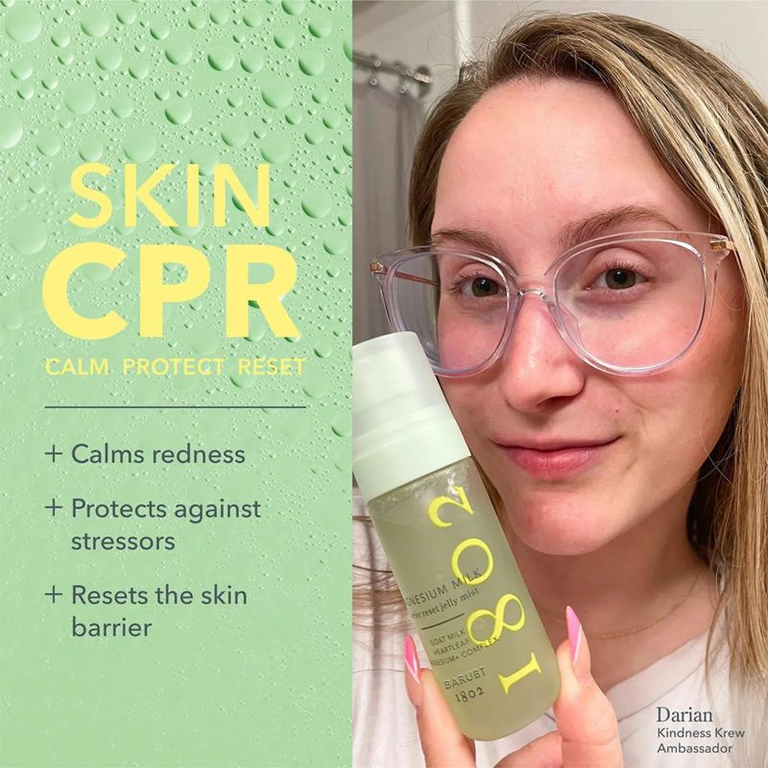 Hydrating facial mist toner spray soothing wet compress for ladies universal skin type standard specification