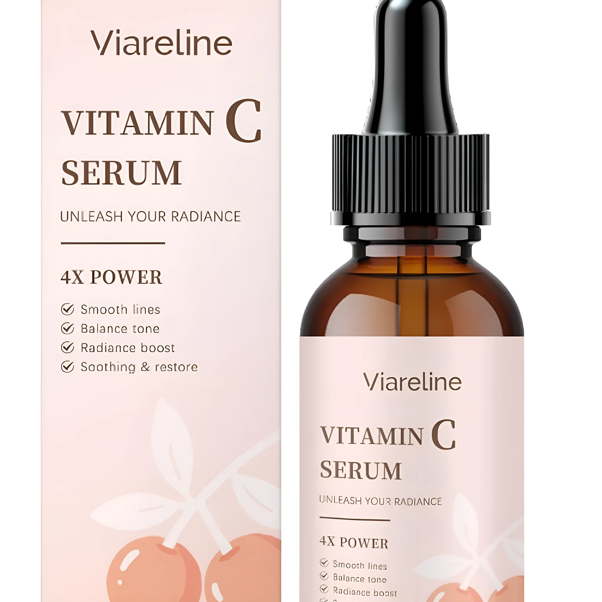 30ml Vitamin C Brightening Liquid serum bottle with niacinamide and retinol ingredients listed