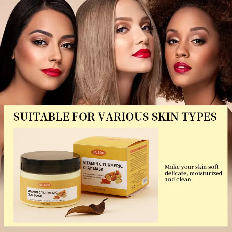 Turmeric Vitamin C exfoliating pore deep cleansing hydrating smear mask 150ml for mixed skin