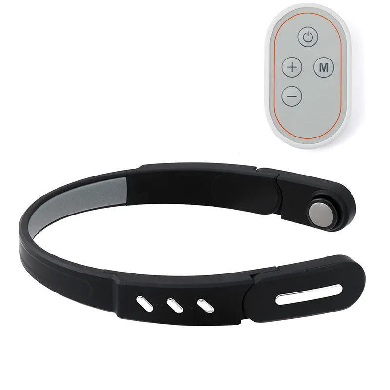 Rechargeable head temple massage instrument with 3-speed control for decompression, available in multiple colour editions