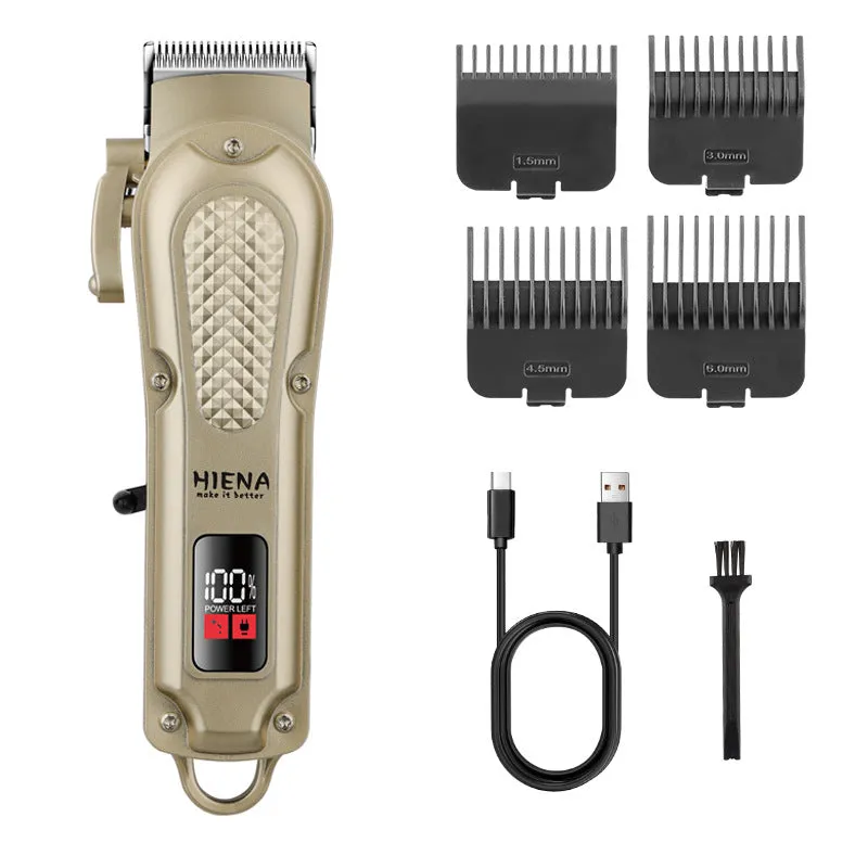 Retro barber electric shaver set rechargeable low noise below 36dB cordless hair clipper multiple colours