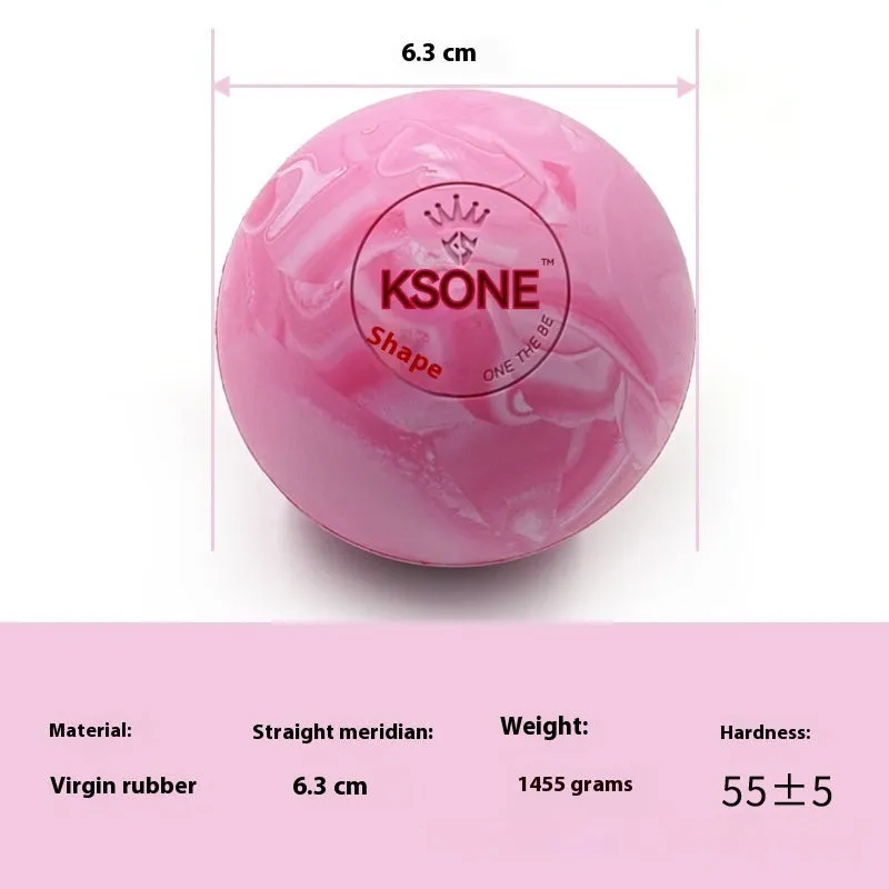 Solid camouflage rubber yoga massage ball for sports recovery in green