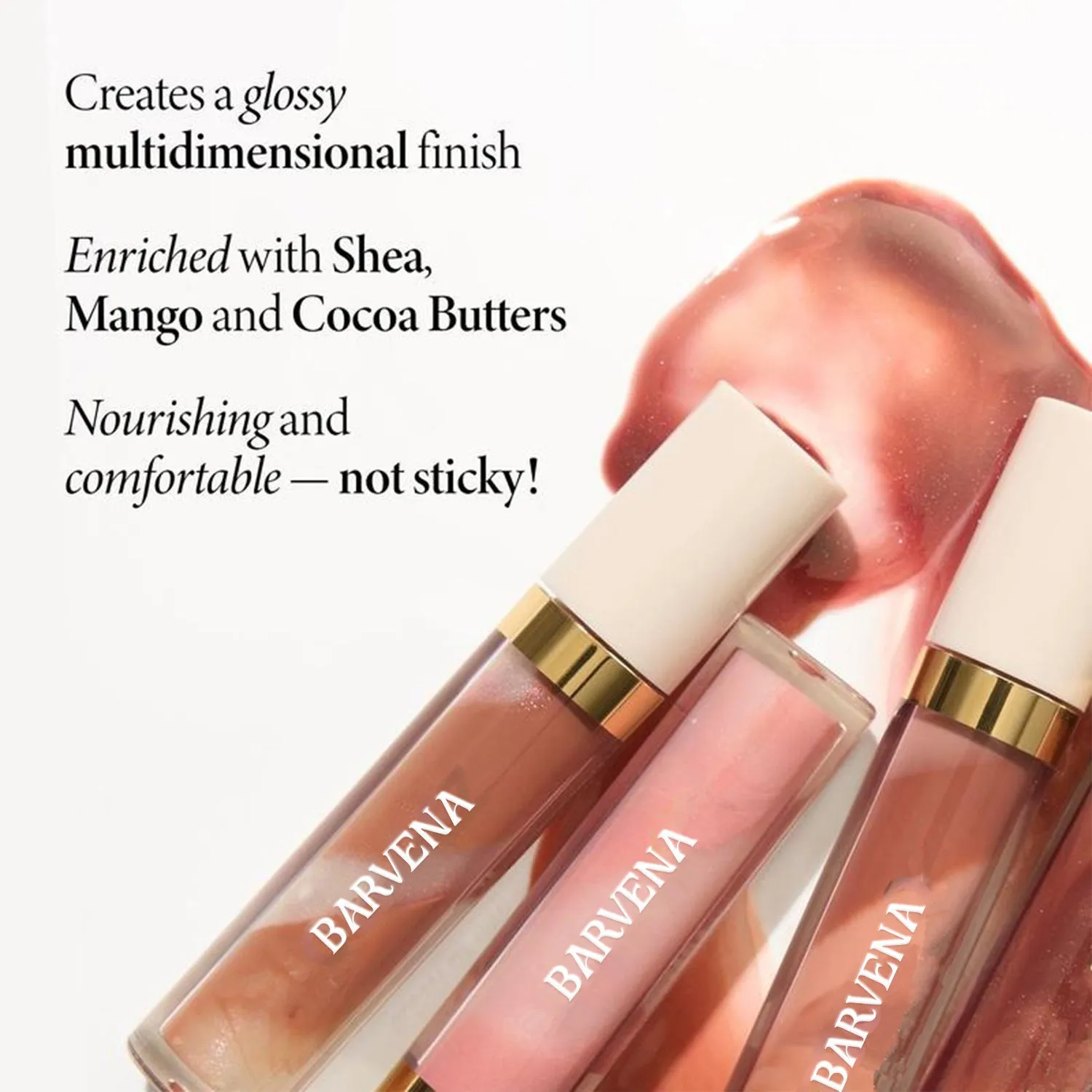 Velvet matte lip lacquer in BN7168 series colours with smooth non-dry finish for universal skin types