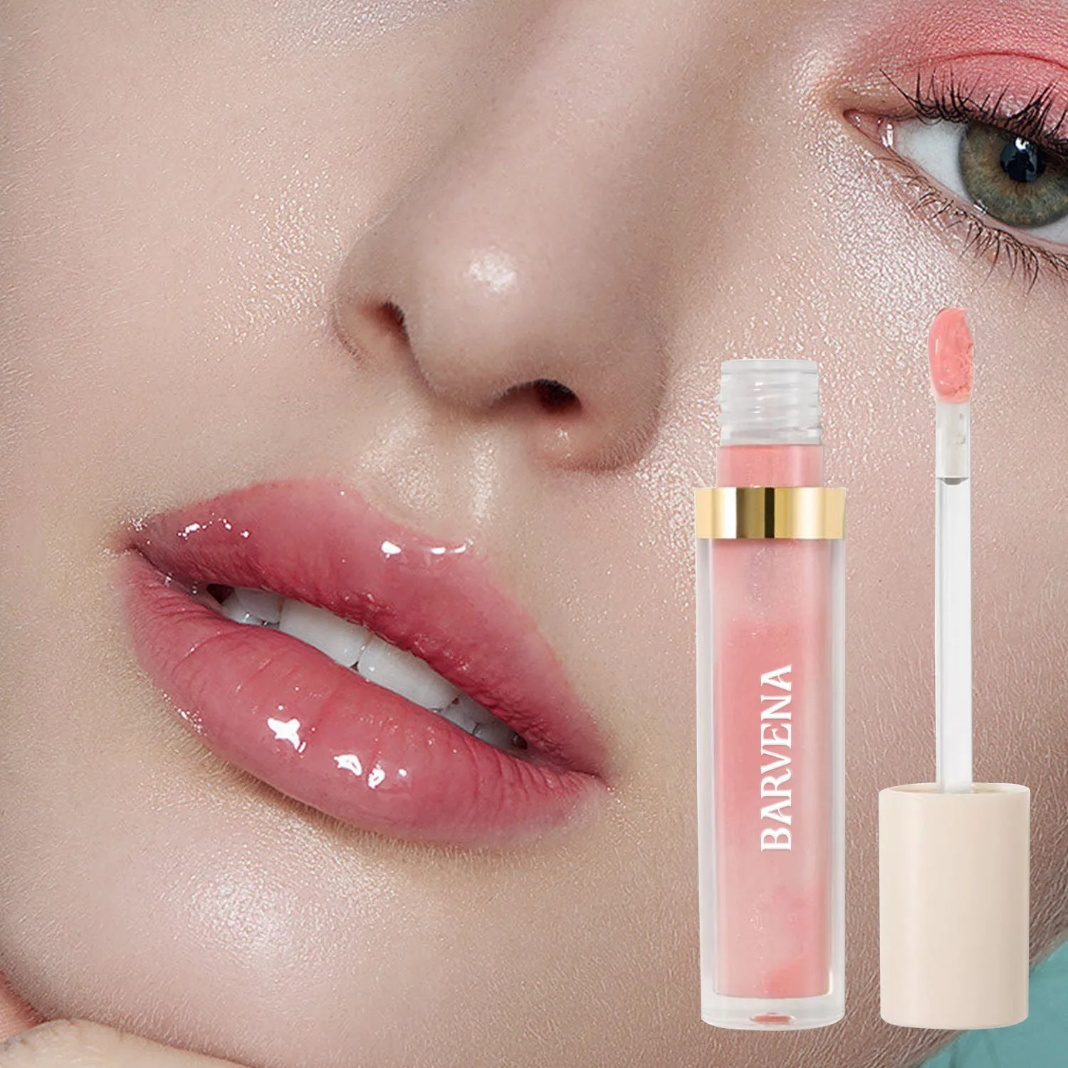 Velvet matte lip lacquer in BN7168 series colours with smooth non-dry finish for universal skin types