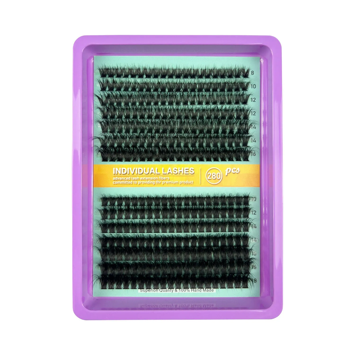 Large mixed false eyelash set in storage box with multiple style options