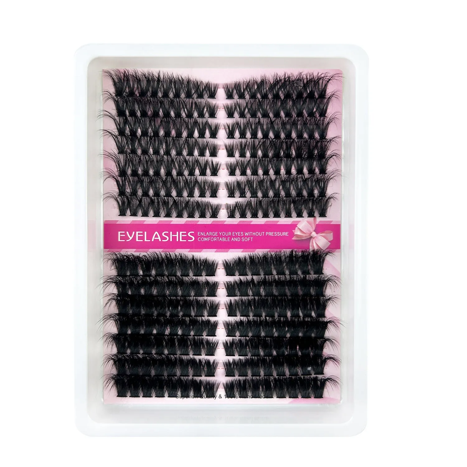 Large mixed false eyelash set in storage box with multiple style options