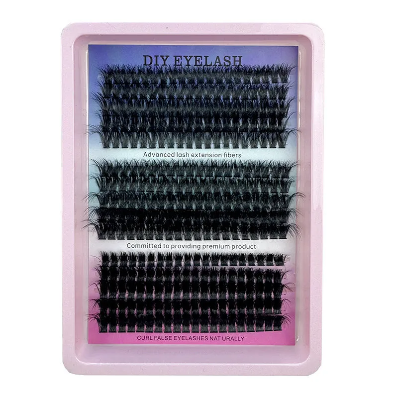 Large mixed false eyelash set in storage box with multiple style options