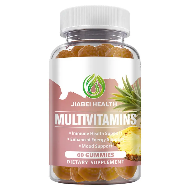 Multivitamin soft candy 60 tablets pineapple flavour in a bottle