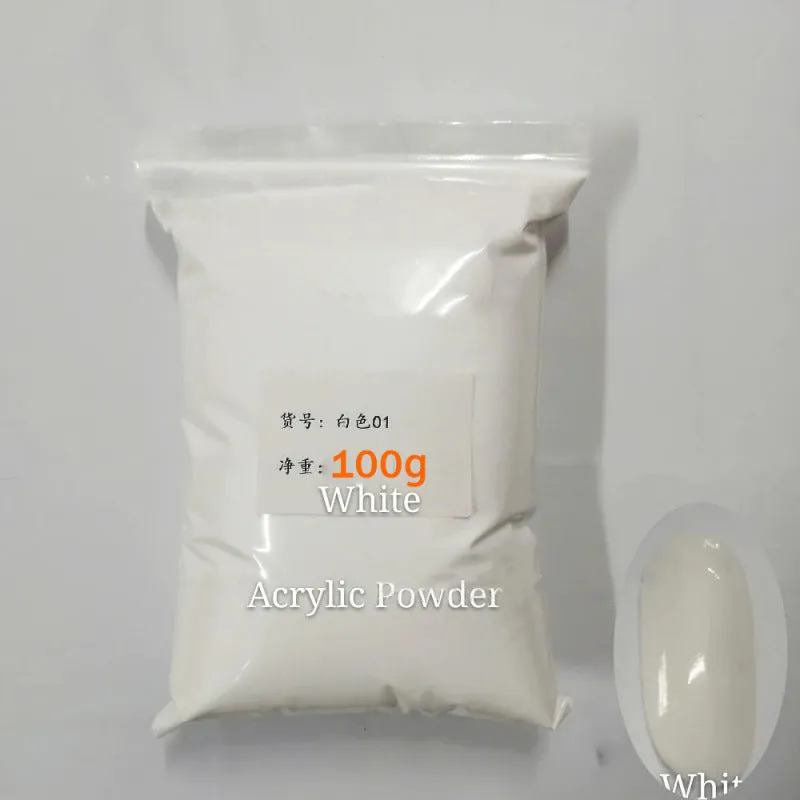 50g bulk bare methacrylic acid acrylic powder set with 20 colour options for nail manicure