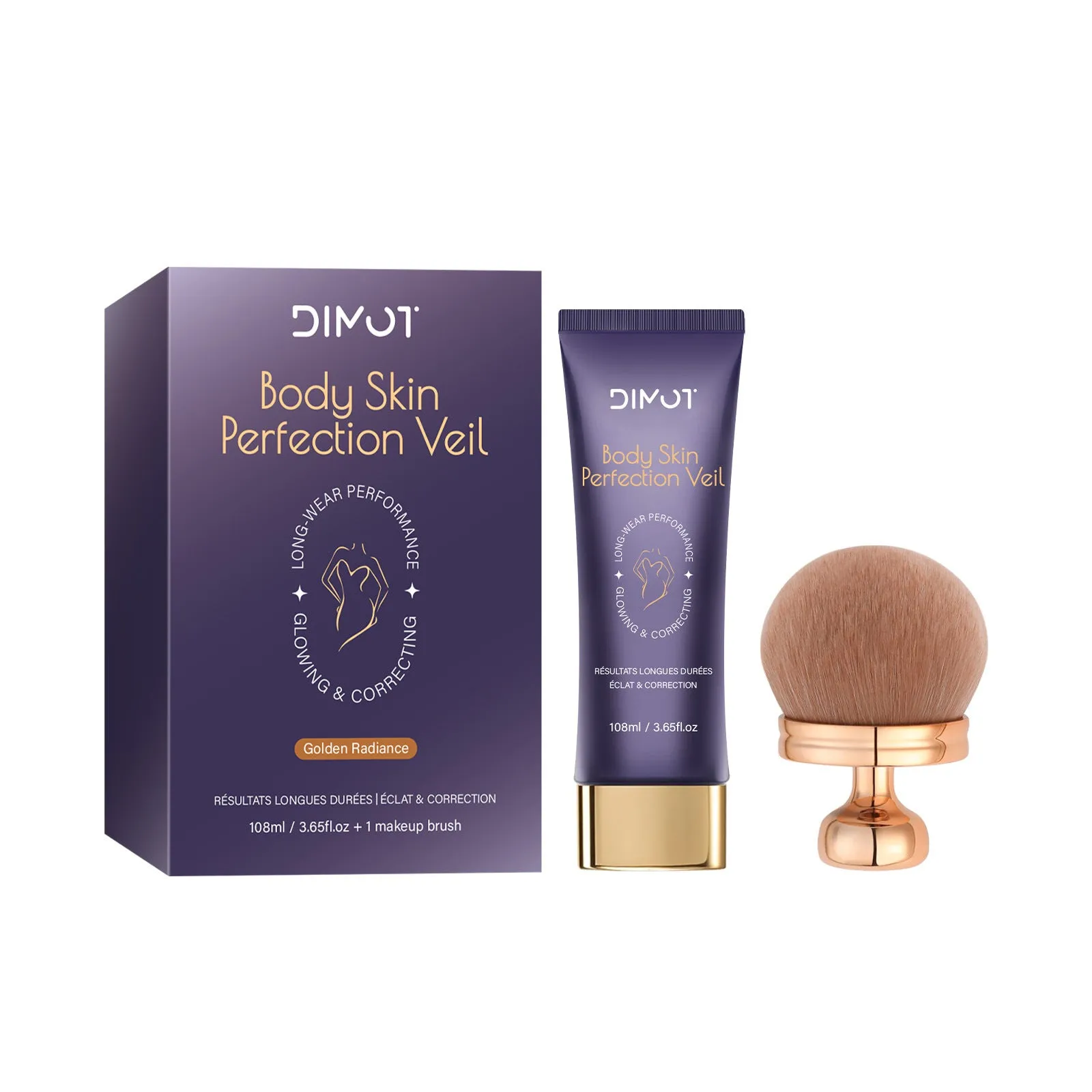 108ml waterproof body concealer cream compact with integrated brush for tattoo and birthmark coverage.