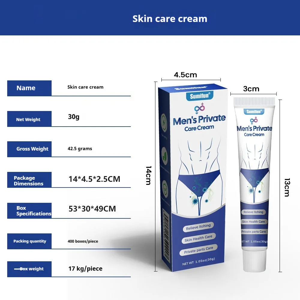 Pruritus vulvae cream 20g tube for male genital itch relief, soothing ointment