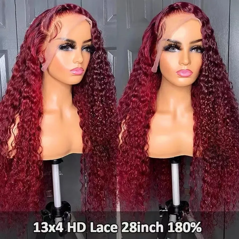 Long curly lace wig headgear in natural soft look with side bangs, black colour, 12-32 inches length options
