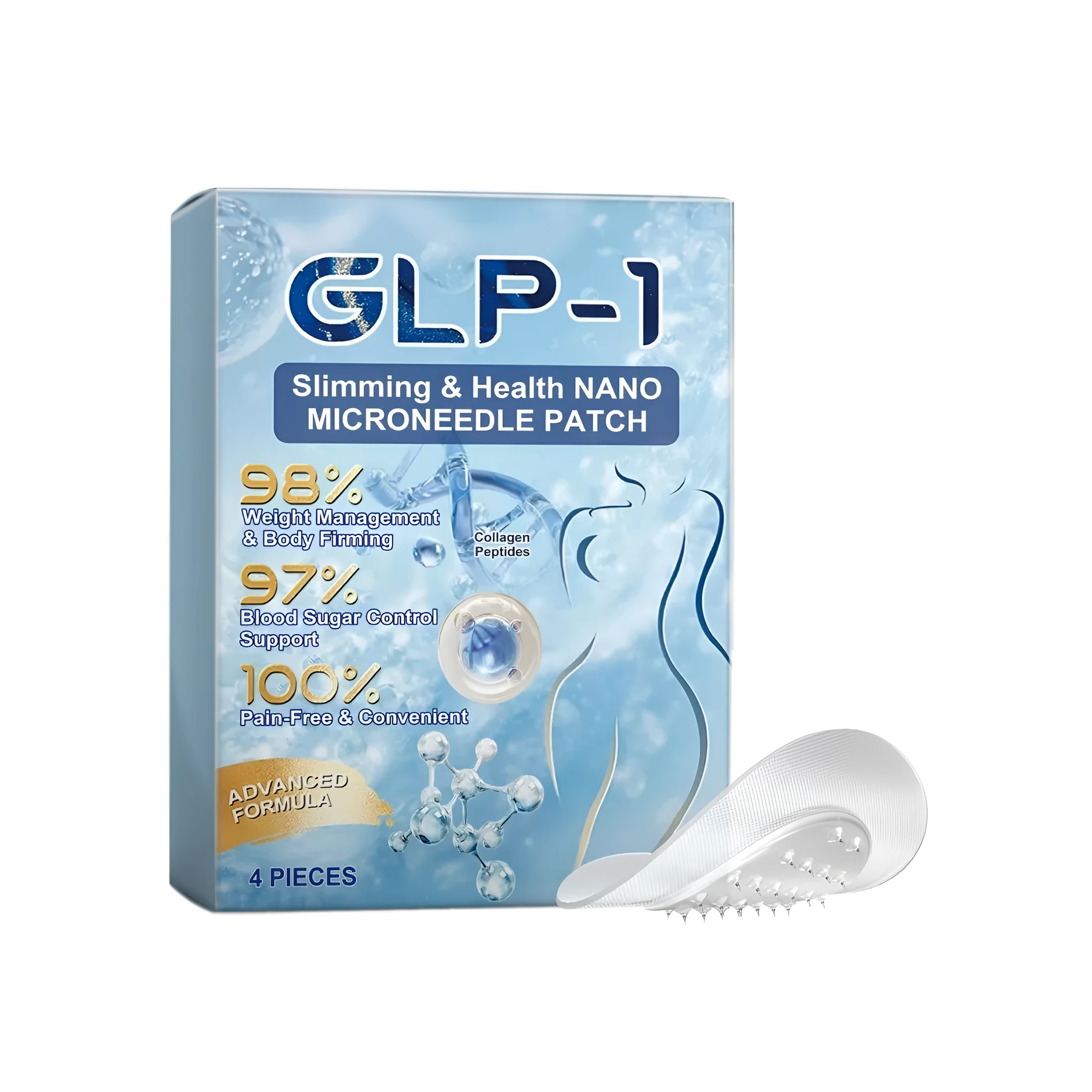 Slimming Health Nano Microneedle Patch pack of 4 pieces for transdermal weight loss support