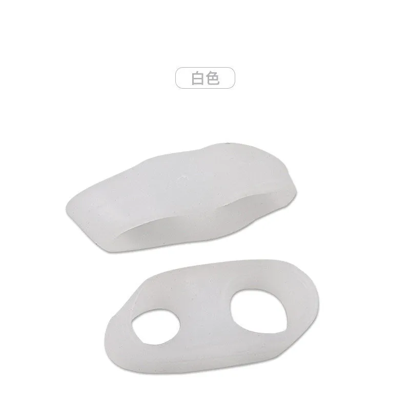 Little thumb valgus split toe separator double ring small toe straightener SEBS material skin colour white