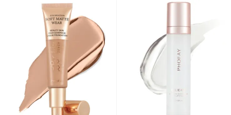 PHOFAY Full Coverage Foundation 30ml bottle with oil-controlling lightweight formula