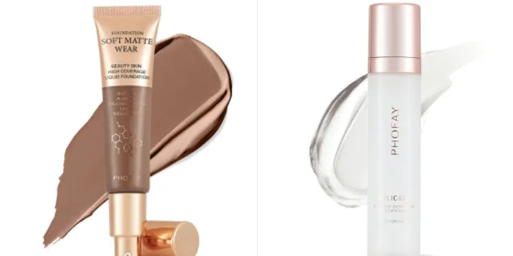 PHOFAY Full Coverage Foundation 30ml bottle with oil-controlling lightweight formula