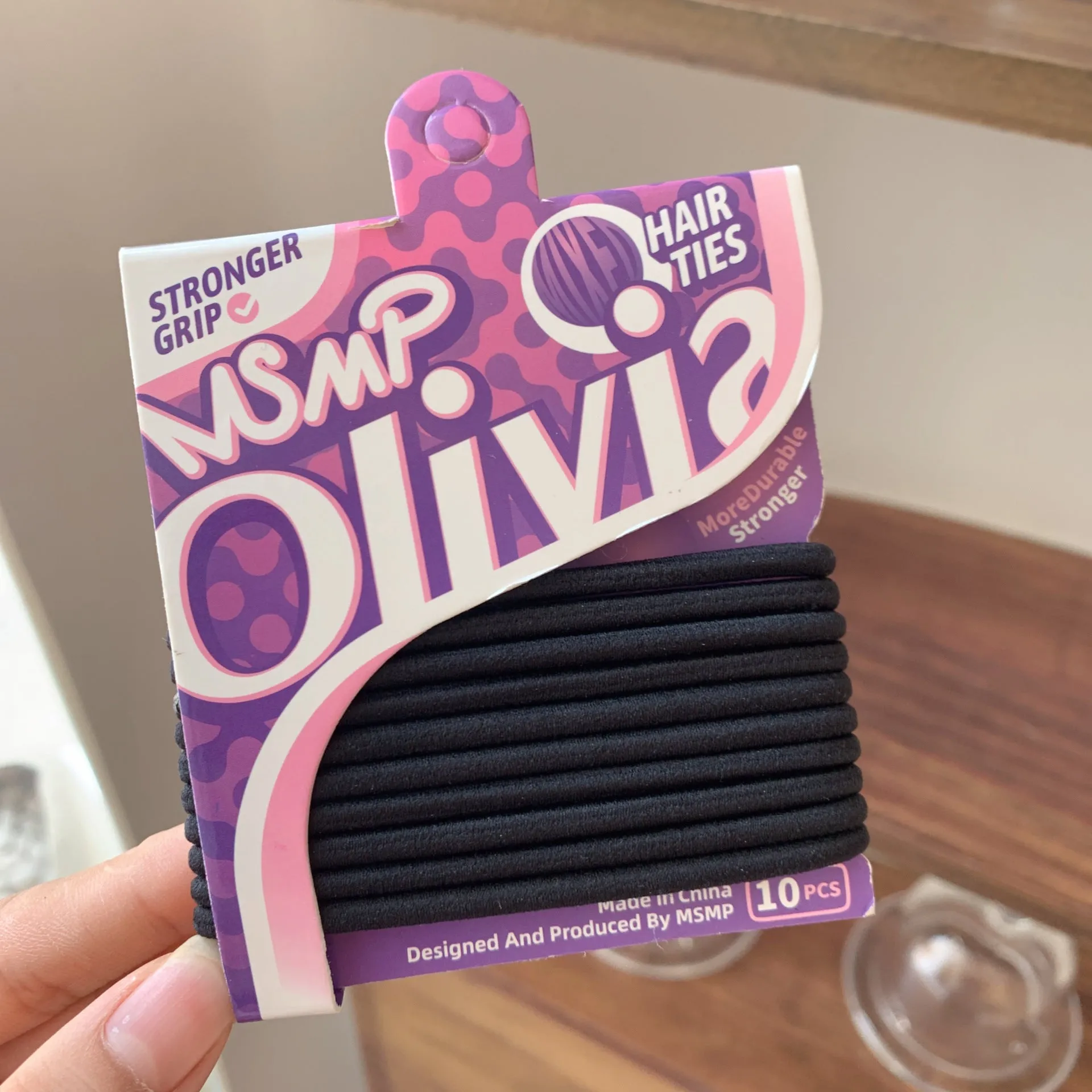 Candy colour braided elastic hair bands for ponytails and braids on various hair types