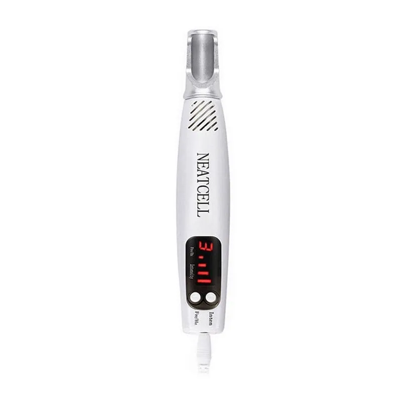 Handheld picosecond pen with blue light option for household melanin treatment, portable design with UK standard plug