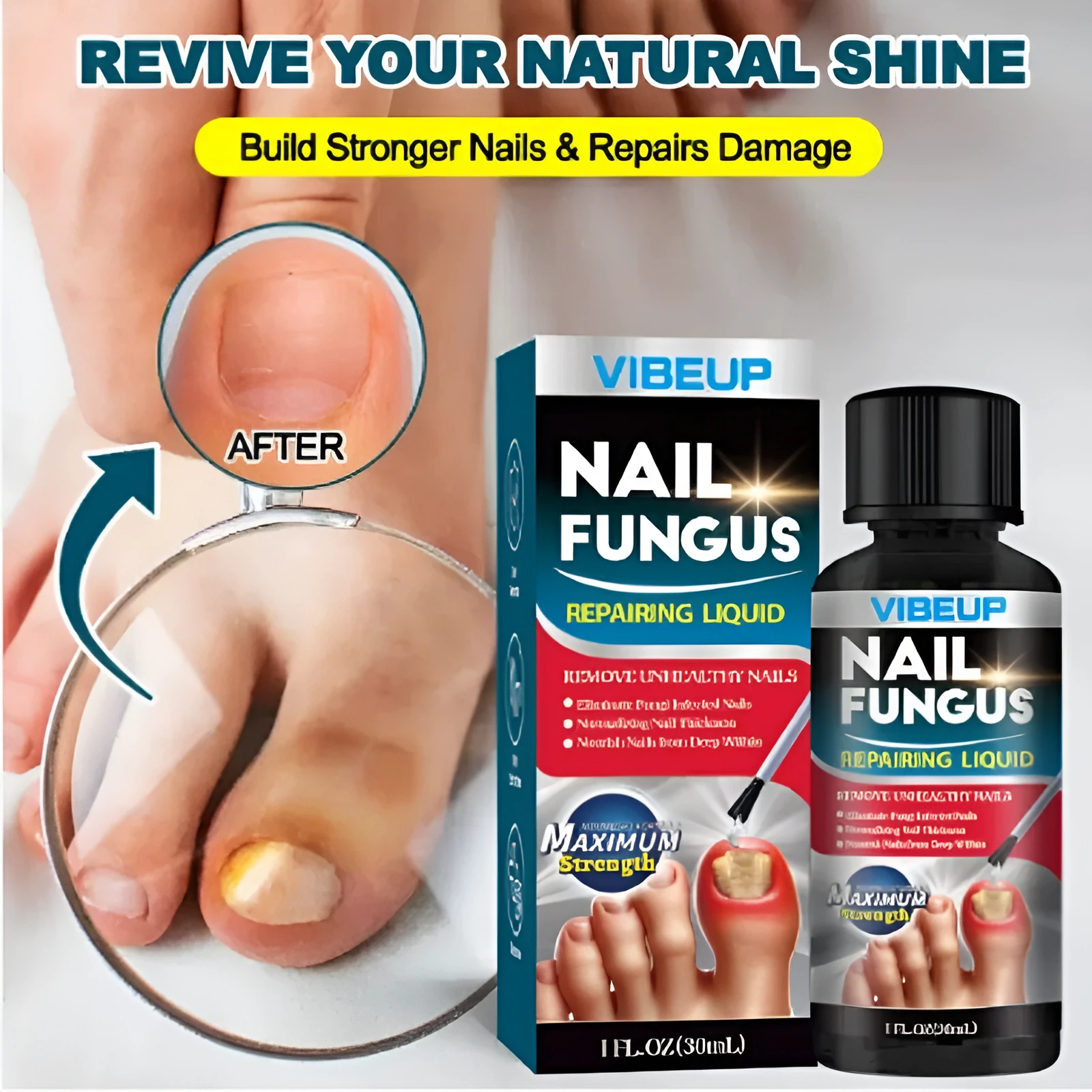 Box of nail liquid smoothing care dust health liquid for foot nail treatment
