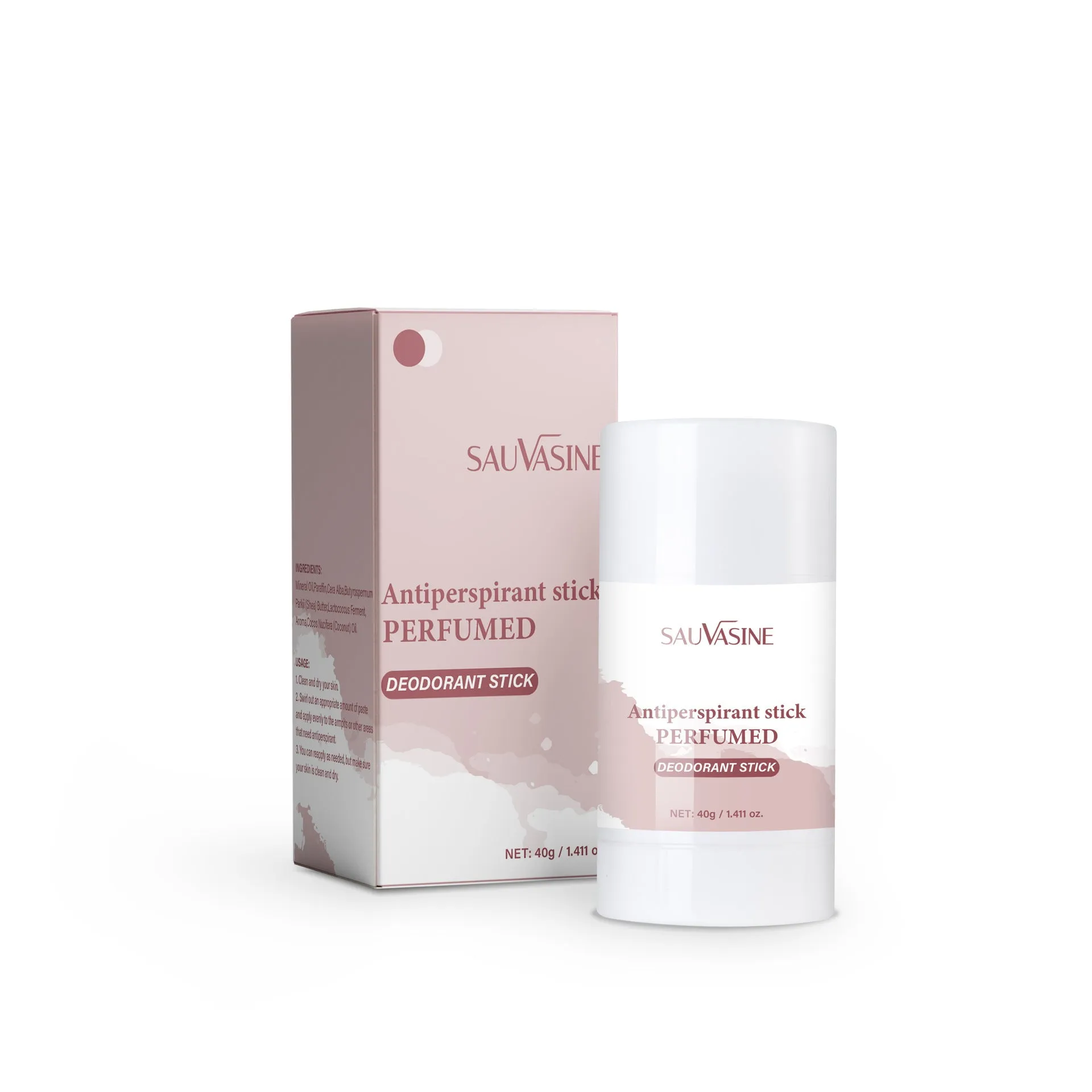 40g neutral deodorant stick for armpit odour control with anti-perspirant formula